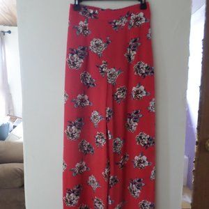 Floral flowy hammer pants